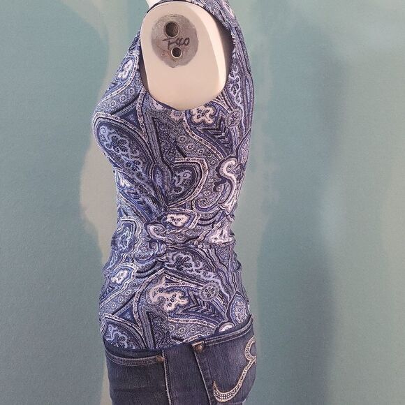 Michael Kors Paisley V-Neck top - Picture 2 of 6